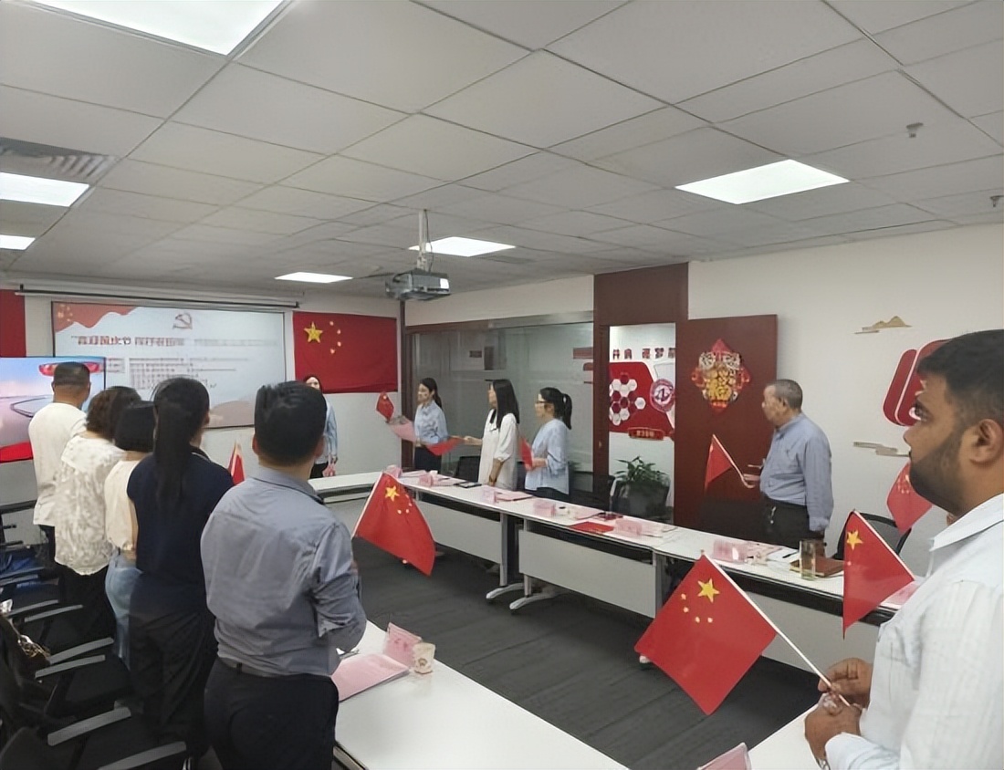 洪山区多所民办教育培训机构联合开展主题党日活动迎国庆(图3)